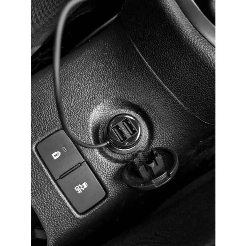 FM модулятор Bluetooth трансмітер для авто 3.1A Baseus 2 USB колір чорний (CCTM-E01)