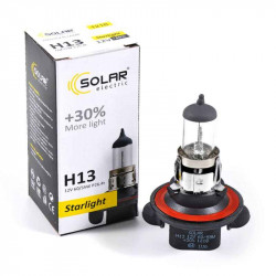 Лампа галогенна Solar H13+30% 12V 1шт (1218)