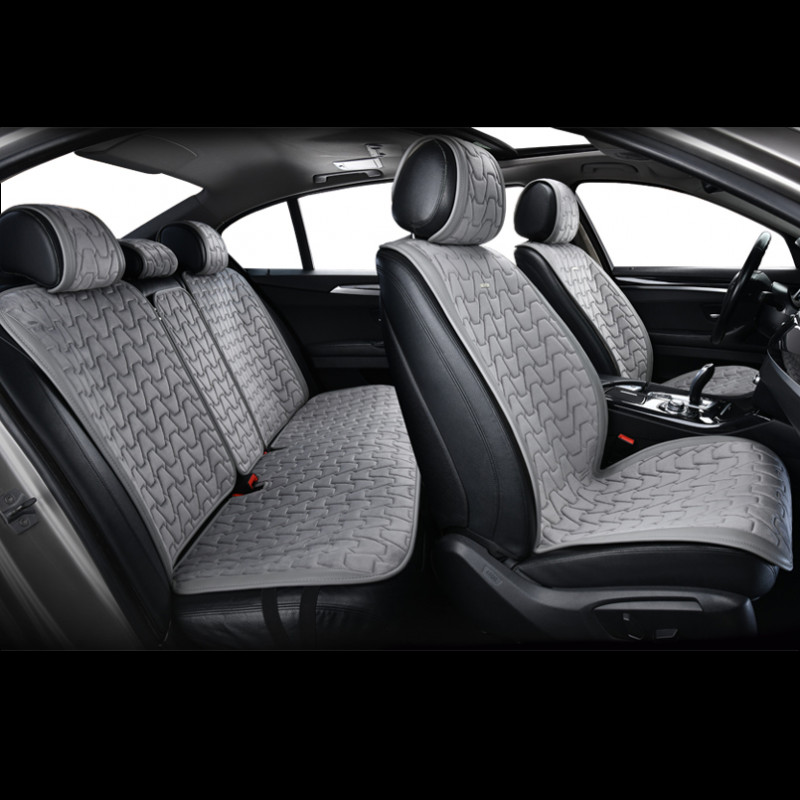 Накидки на сидіння авто преміум передні та задні преміум класу Beltex Chicago комплект сірий (BX85200)