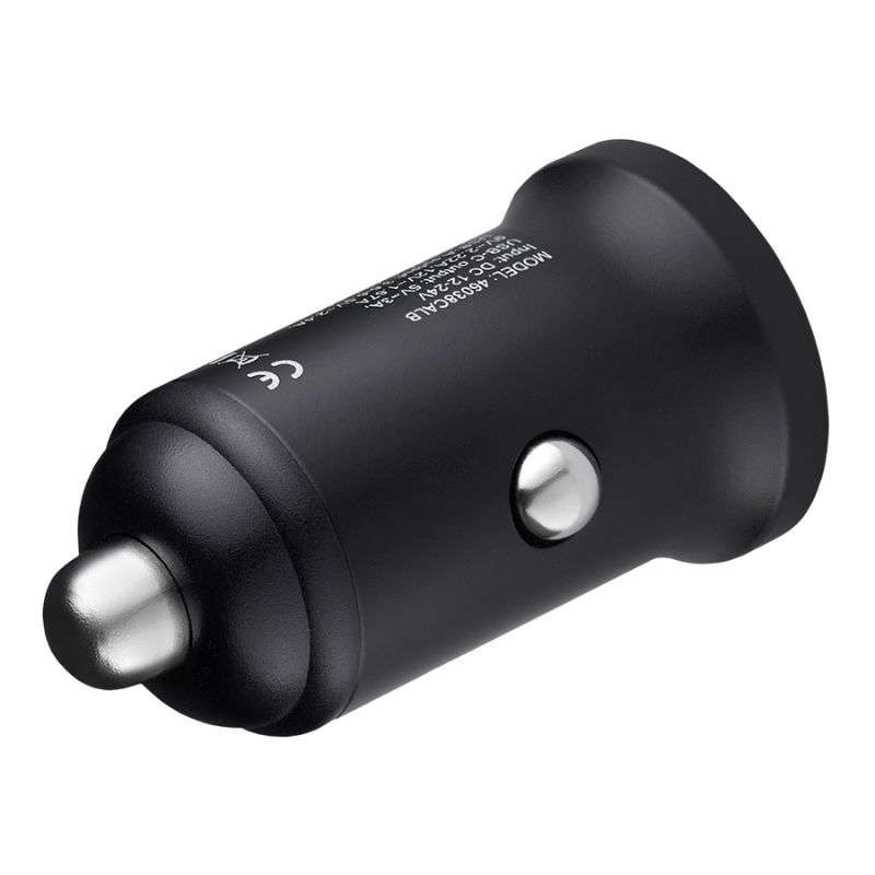 Автомобільний зарядний пристрій BREVIA ePower DualChargeLED 38W 1xUSB-C+1xUSB-A чорний 46038CALB (46