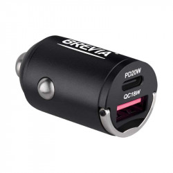 Автомобільний зарядний пристрій BREVIA ePower NanoMetal 38W 1xUSB-C+1xUSB-A чорний 46038CAMB (46038C