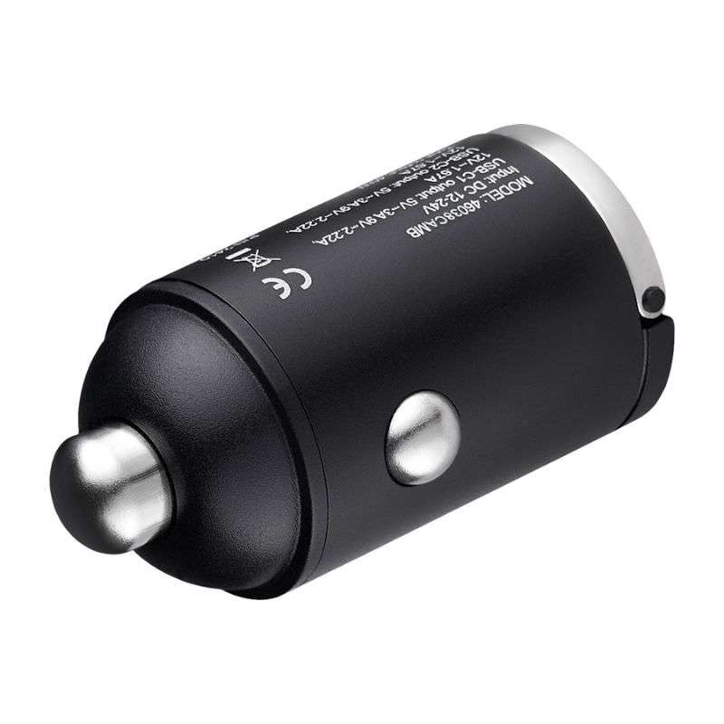 Автомобільний зарядний пристрій BREVIA ePower NanoMetal 38W 1xUSB-C+1xUSB-A чорний 46038CAMB (46038C