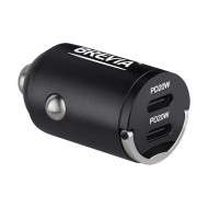 Автомобільний зарядний пристрій BREVIA ePower NanoMetal 40W 2xUSB-C чорний 46040DCMB (46040DCMB)