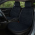 Накидки на сидіння авто Barcelona комплект на передні сидіння та підголовники 2+2 чорний (GE0720)