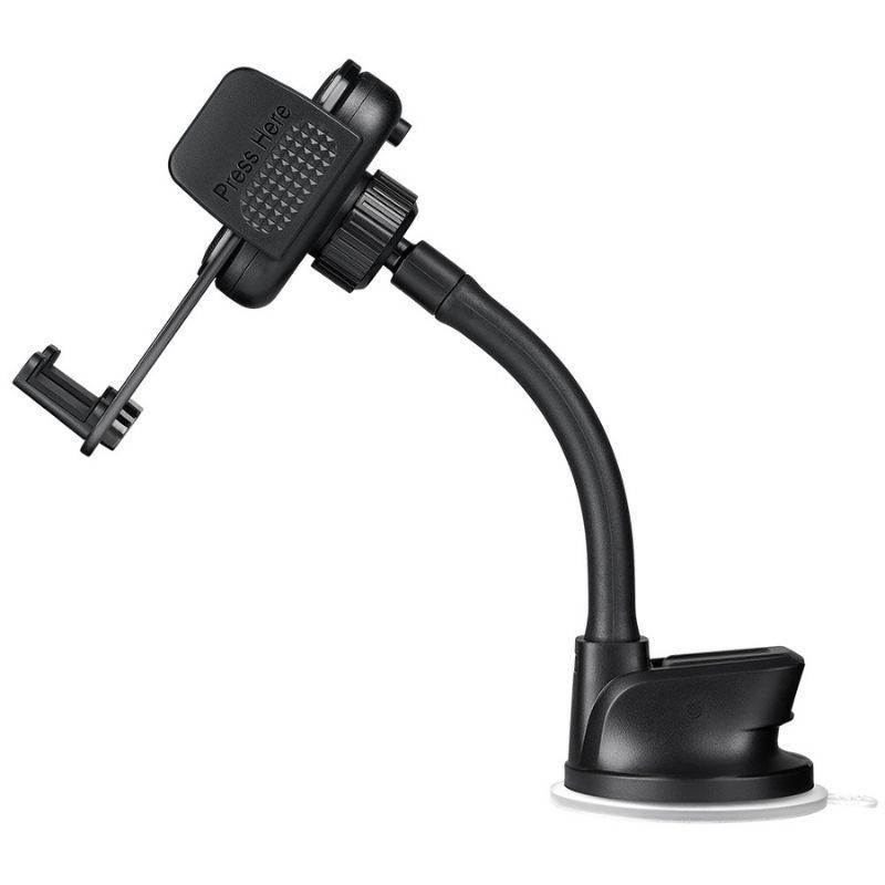 Тримач телефона BREVIA FlexArm СrystalHold із присоскою, гнучкий 163mm, для 4.7-6.8", ширина до 90мм