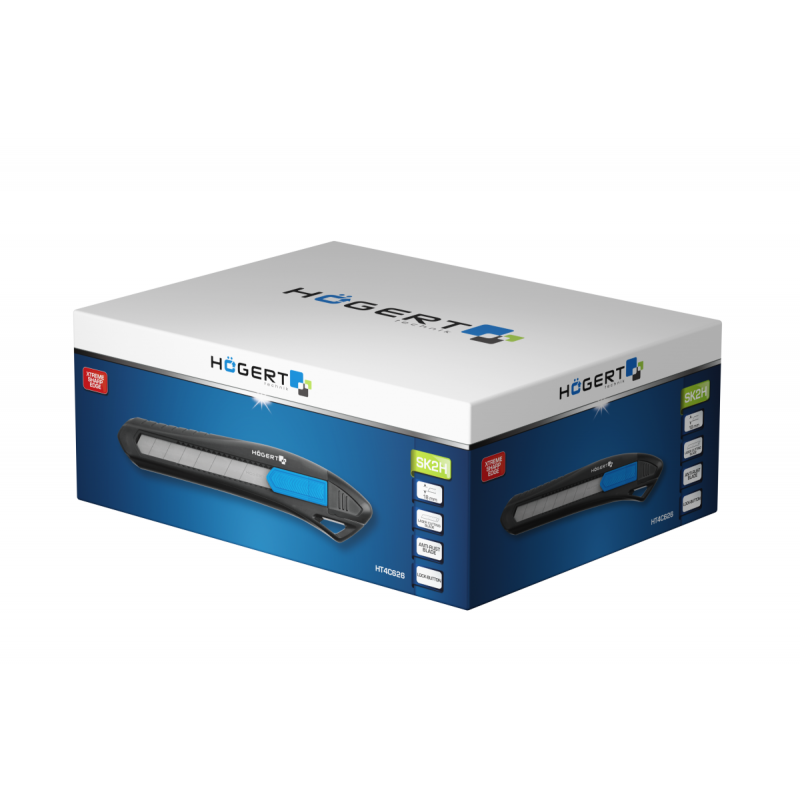 Ніж пластиковий з лезом, що відламується 18 мм Hogert (HT4C626)