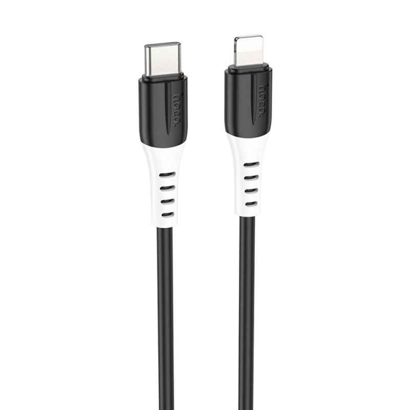 Кабель для зарядки та синхронізації Lightning 1м 3A Hoco X82 чорний (X82-t/i black)