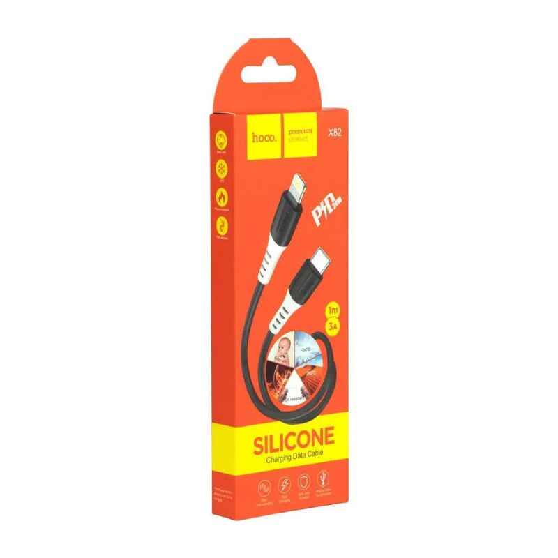 Кабель для зарядки та синхронізації Lightning 1м 3A Hoco X82 чорний (X82-t/i black)