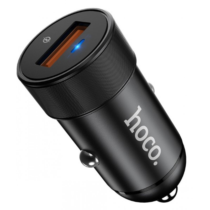 Автомобильное зарядное устройство 4.0A Hoco 1USB черное (Z32A)