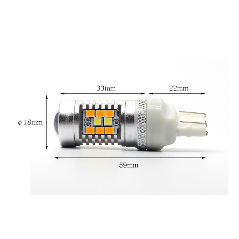 Світлодіодні лампи біло-жовті Carlamp 4G-Series W21/5W-T20 (4G/7443 W-Y)
