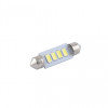 LED автолампа SOLAR 12V SV8.5 T11x39 4SMD white, 2шт (SL1353)