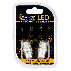 LED автолампа SOLAR 12V T10 W2.1x9.5d 5SMD white, 2шт (SL1330)