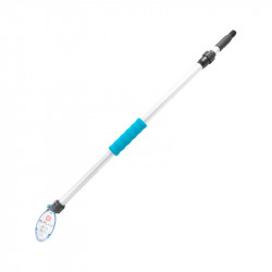 Ручка для щітки металева телескопічна Bi-Plast 70-130 см біло-синя (BP-31)