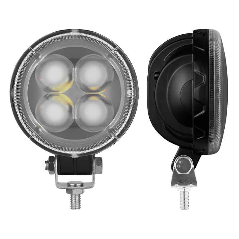 Додаткова фара на авто кругла Spot спрямований білий колір світіння 880Lm Brevia (10602RLX1)