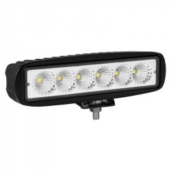 Додаткова фара на авто прямокутна Flood розсіяний білий колір світіння 1320Lm Brevia (10611FX1)