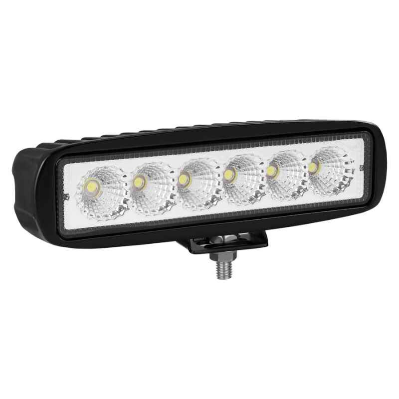 Додаткова фара на авто прямокутна Flood розсіяний білий колір світіння 1320Lm Brevia (10611FX1)