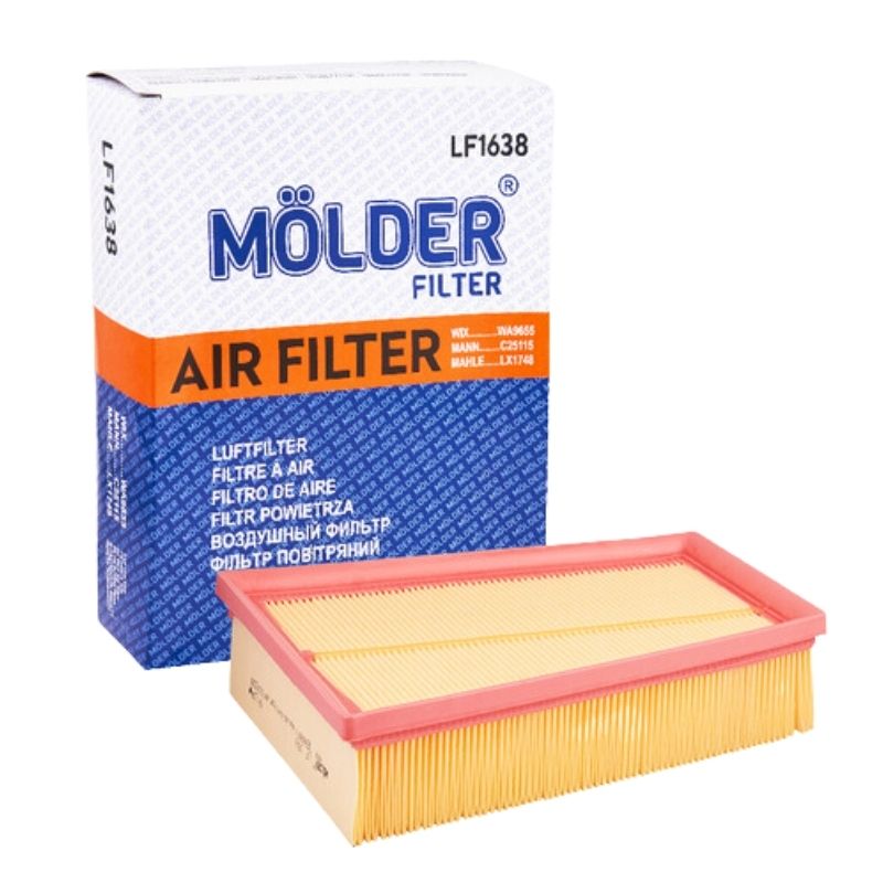 Повітряний фільтр панельний Molder RENAULT (WA9655 LX1748 C25115) LF1638