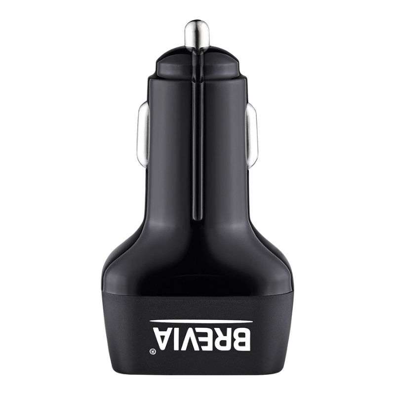 Автомобільний зарядний пристрій BREVIA ePower TriDrive 42W 3xUSB-A чорний 46042TUB (46042TUB)
