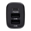 Автомобільний зарядний пристрій BREVIA ePower TriDrive 44W 1xUSB-C+2xUSB-A чорний 46044DUCB (46044DU