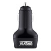 Автомобільний зарядний пристрій BREVIA ePower TriDrive 44W 1xUSB-C+2xUSB-A чорний 46044DUCB (46044DU