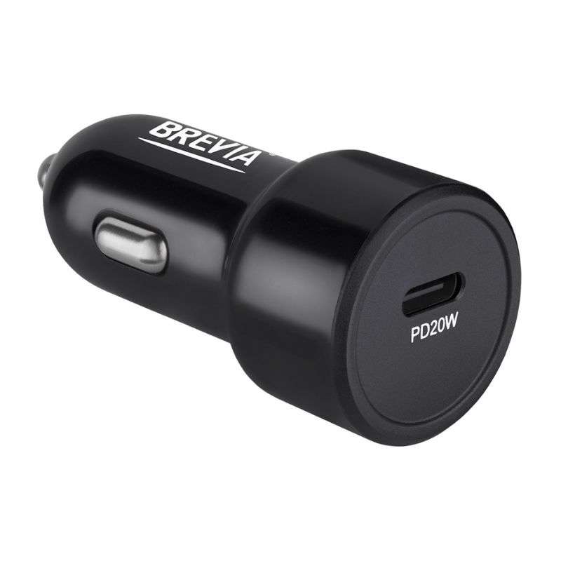 Автомобільний зарядний пристрій BREVIA ePower TurboCharge 20W 1xUSB-C чорний 46020CB (46020CB)