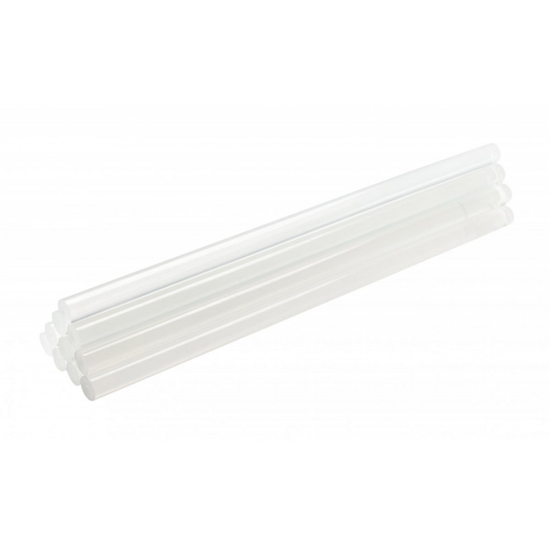 Клейові стрижні прозорі 11,2 х250 мм 12 шт Hogert (HT2C137)