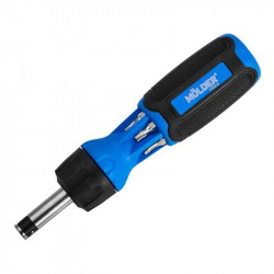 Отвертка реверсивная с битами 13шт Molder CrV PH SL Torx Hex (MT32315)