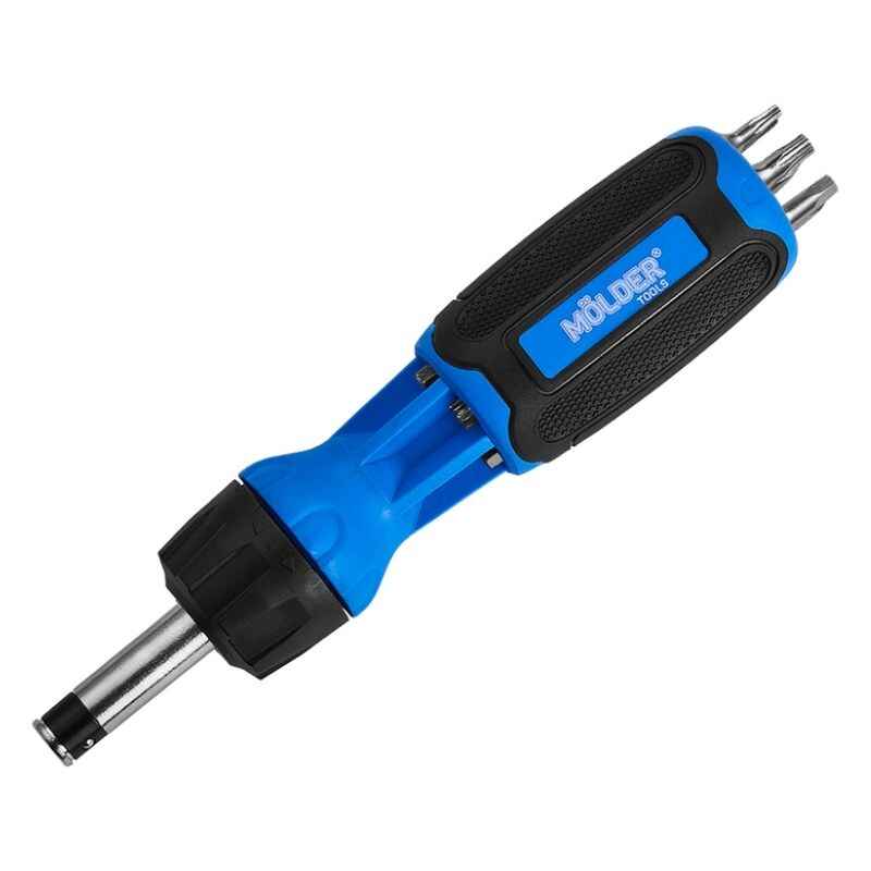 Отвертка реверсивная с битами 13шт Molder CrV PH SL Torx Hex (MT32315)