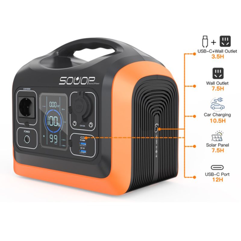 Зарядная станция Souop UPP 600 Вт 595 Вт/ч LiFePO4 (UPP-600)