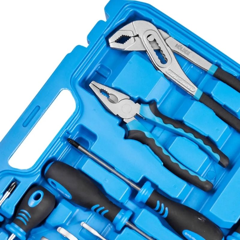 Набор инструментов 1/2" 1/4" 56шт 72Т CrV Molder в кейсе (MT61056)