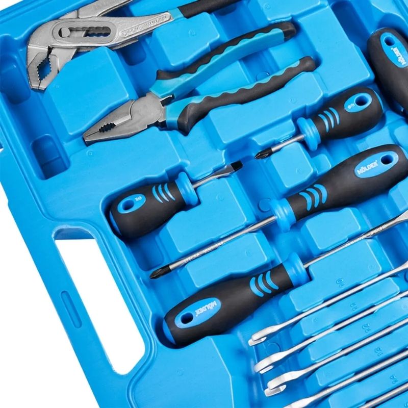 Набір інструментів 1/2″ 1/4″ 72шт 72T CrV Molder у кейсі (MT61072)