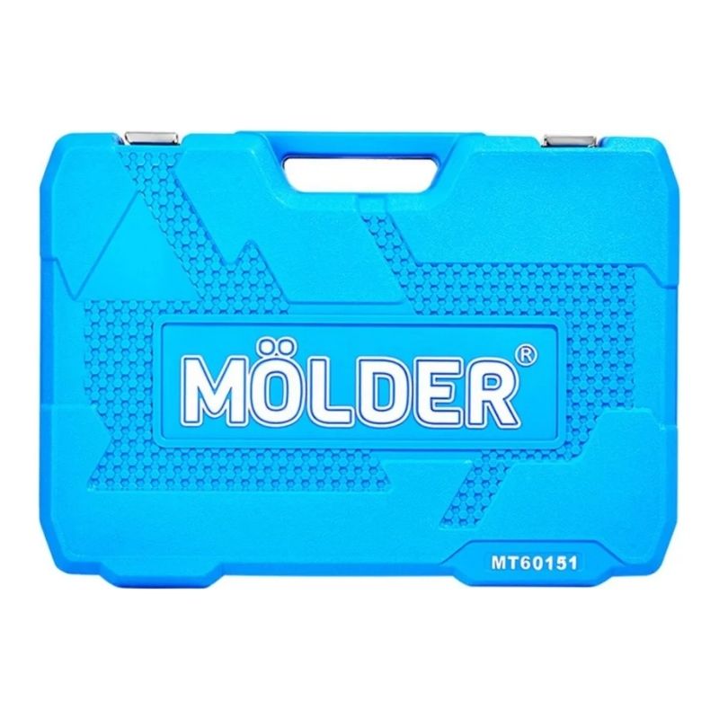 Набір інструментів 1/2″ 1/4″ 3/8″ 72Т CrV 151шт Molder у кейсі (MT60151)