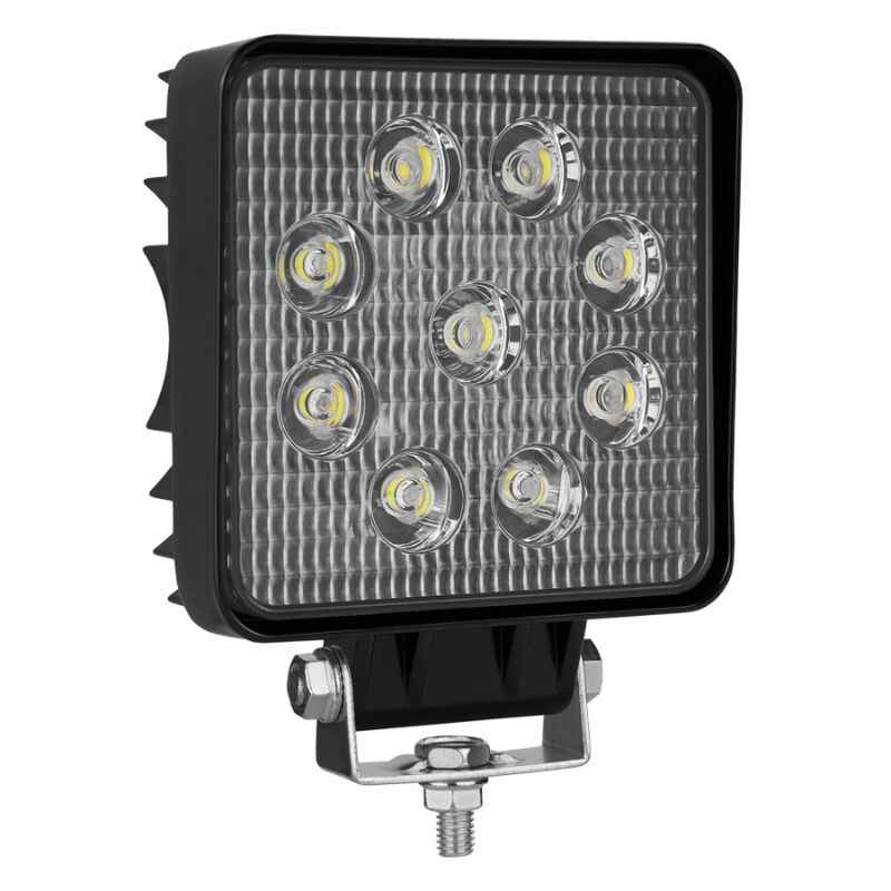 Додаткова фара на авто квадратна Flood розсіяний білий колір світіння 1980Lm Brevia (10642QFX1)