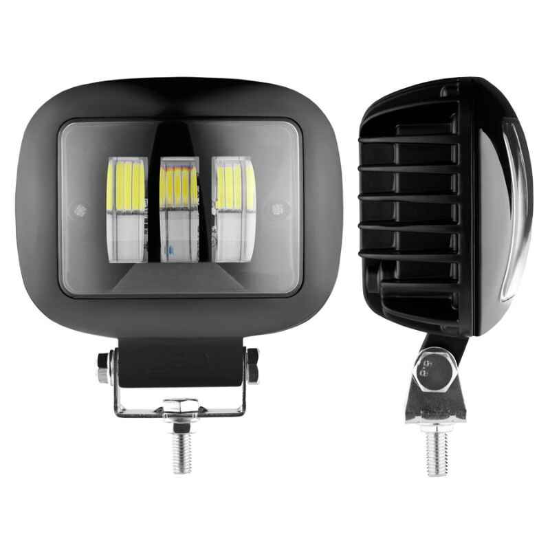 Додаткова фара на авто квадратна білий колір світіння 2700Lm Brevia (10660QLX1)