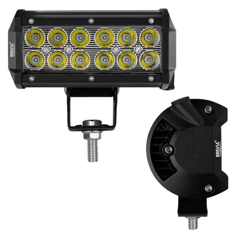 Додаткова фара на авто прямокутна Spot спрямований білий колір світіння 3000Lm Brevia (10712SX1)