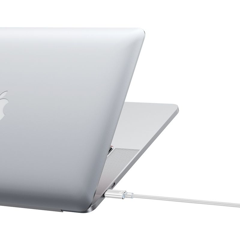 Кабель для зарядки і передачі даних Type-C-Type-C 480Мб/с 100W 1.2м чорний Usams With Light-Cloud Series (SJ660USB01)