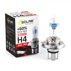 Лампа галогенна цоколь H4 Solar + 60% 1шт (1234)