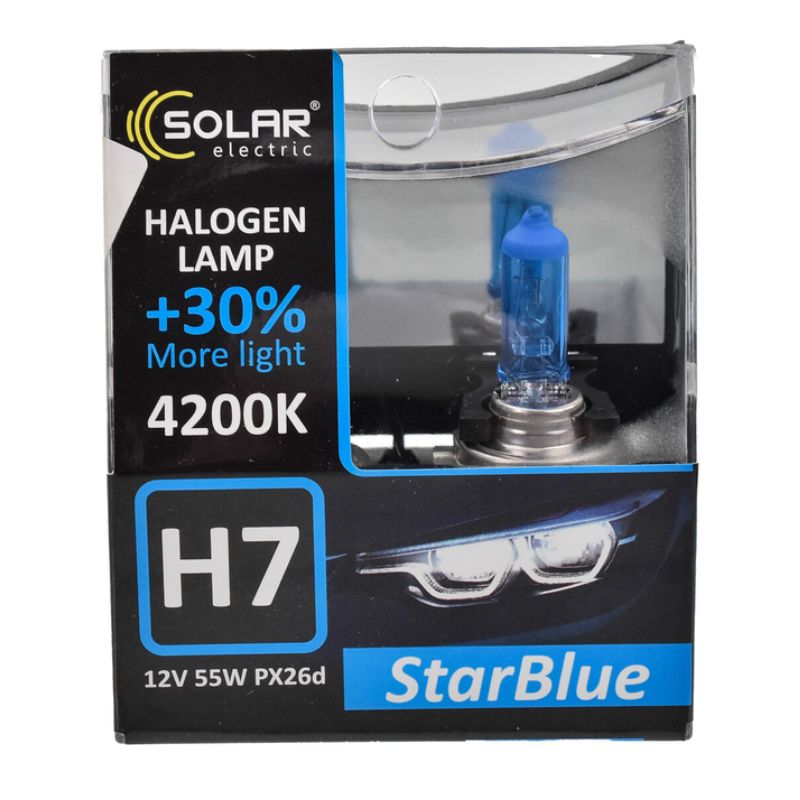 Лампи галогенні Solar H7 StarBlue 2шт (1247S2)