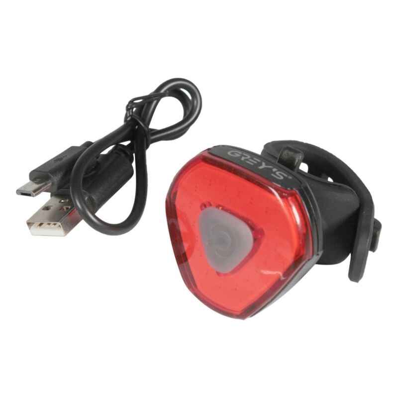 Задній ліхтар на велосипед 18 світлодіодів 35Lm Grey's 300mAh IPX4 6 режимів до 3 годин роботи (GR11190)