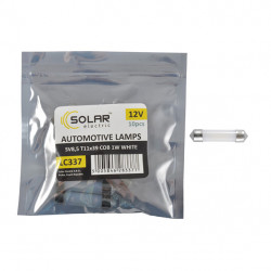 LED автолампа SOLAR 12V SV8.5 T11x39 1COB 1W white 10шт (LC337_P)