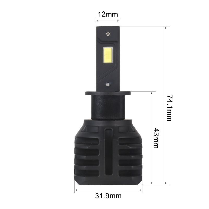 Світлодіодні лампи Н3 для авто Carlamp Night Vision Gen 3 Led автолампи 5500K 6000 Lm (NVG3H3)