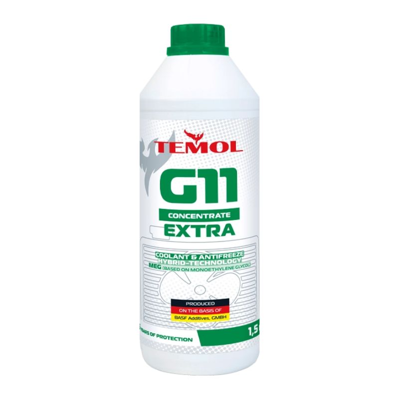 Антифриз TEMOL Extra Concentrate G11 Зелений 1,5 л (T-ETRAG11Gr1.5)