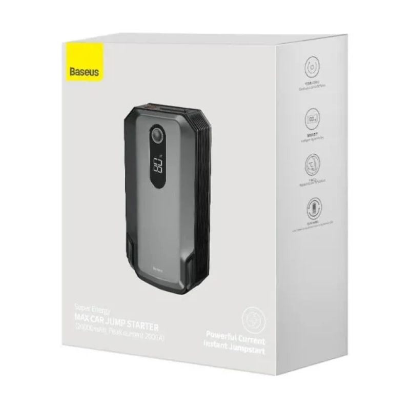 Пусковий пристрій Baseus Super Energy Max 1000-2000А 20000mAh з Power Bank та LED-ліхтарем (C0120500)