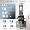 Светодиодные автолампы HB4 CARLAMP Ultra Vision лампы с освещением на 150+ метров для вашего авто 12000Lm 6500K (UVHB4)