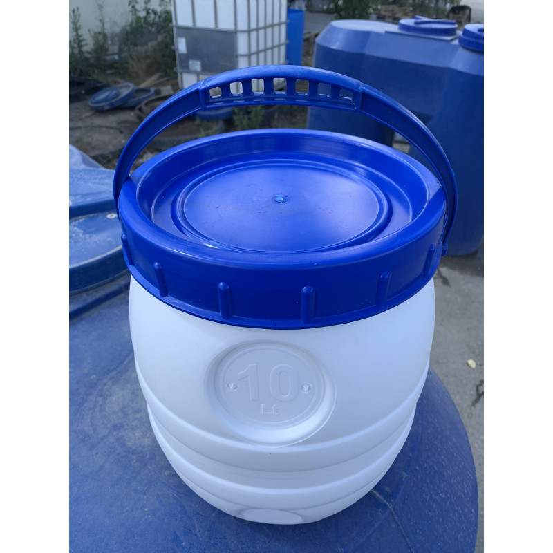 Бідон 10 л Харчовий Білий Літолан (0000/10)