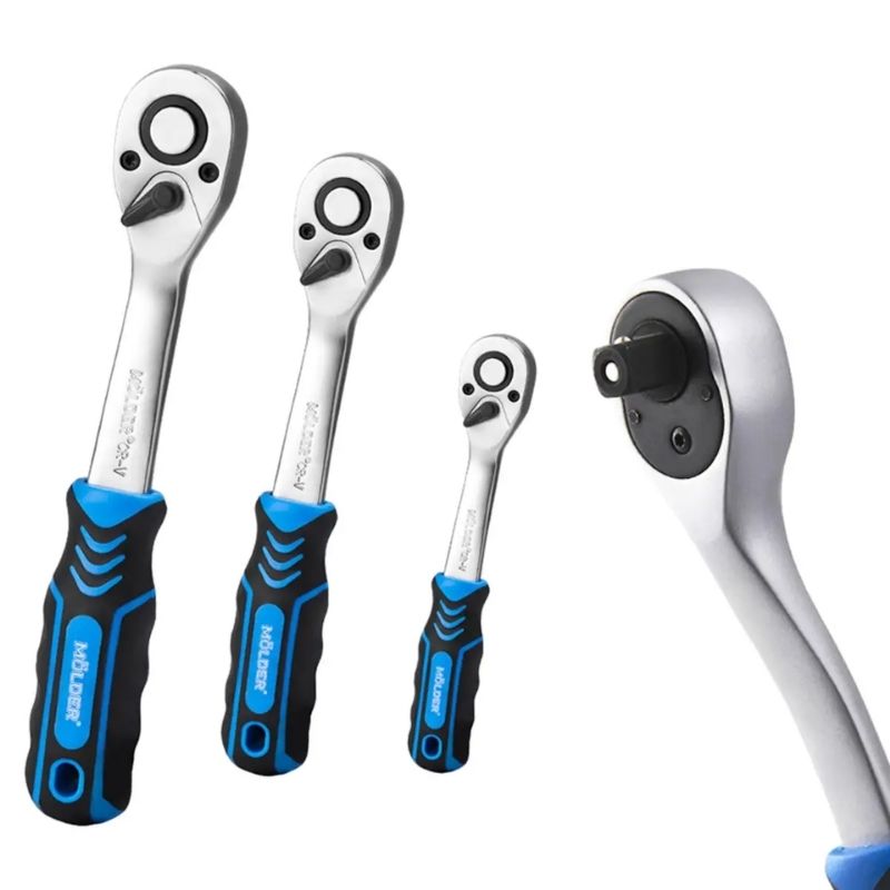 Набір інструментів 1/2″ 1/4″ 3/8″ 176шт 72Т CrV Molder у кейсі (MT60176)