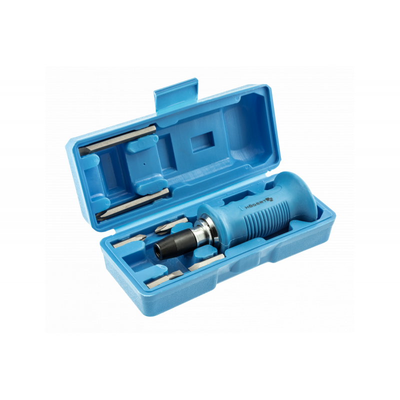 Викрутка ударна з бітами Hogert CrV реверсивна з магнітним захопленням PH SL (HT1S077)