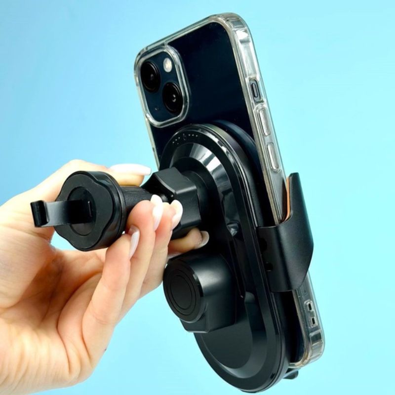 Тримач для телефону на дефлектор із бездротовою зарядкою (C13)