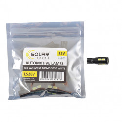 LED автолампа SOLAR 12V T10 W2.1x9.5d 10SMD 5630 white 10шт (LS287_P)