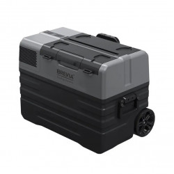 Автохолодильник компресорний 42л BREVIA холодильник на колесах пластиковий 12/24В 220В Чорний (22770)